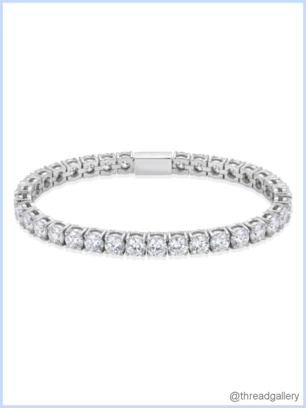 5mm Cubic Zirconia Tennis Bracelet Stainless Steel Gift for Men Women